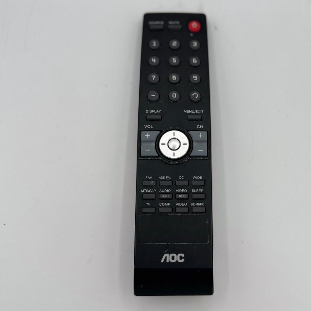 AOC RC2491801/01 TV Remote Control for LCD LED Television Black Replacement